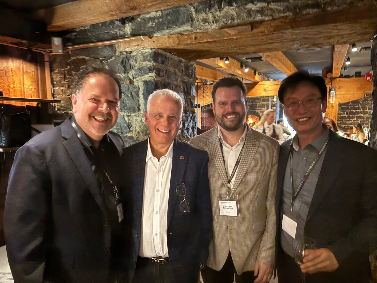 Guests connecting during a Foreseeson partner evening